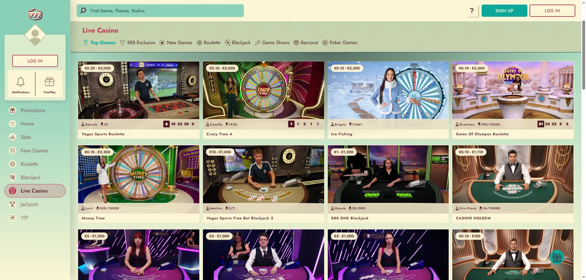 777 Casino live dealer games on mobile app — real money live casino